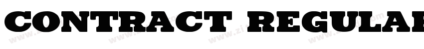 CONTRACT Regular字体转换